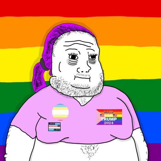 Rainbow Wojak Pink Meme